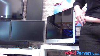 Sassy blonde GILF Lacey Starr laps up my cock🍆 and desires hot cum
