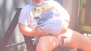Country Bear Camps Out with His Huge Cock🌭 Displayed