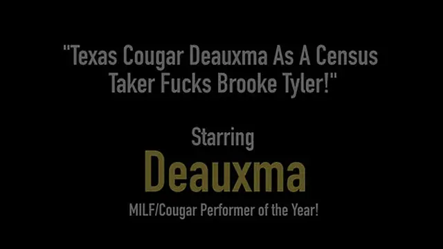 Texas Cougar Deauxma Takes Census While Fucking Brooke Tyler