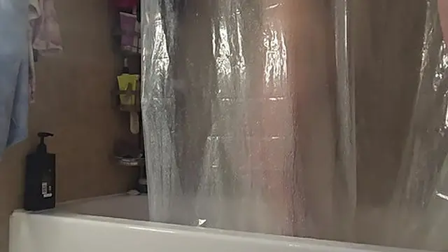 Hot blonde milf real uncut shower🚿 sex doggystyle