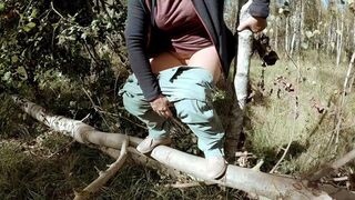 I need to piss during a long hike in the woods, after I finished I noticed a man watching me