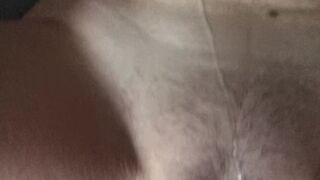 deep thrusts, thick creampie, he fills my tight slit with warm cum, young and wet
