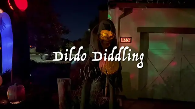 A Granny's Halloween Dildo Diddling