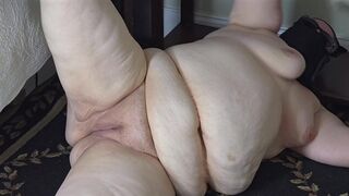 Big fat ass BBW maid lady cleaning house naked and showing juicy pussy close up - cum for me - Joi