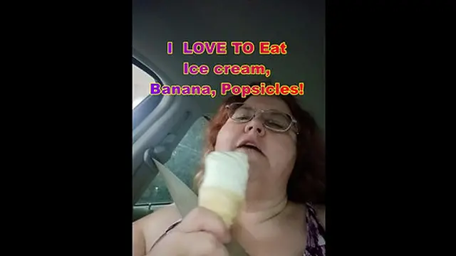 I love to eat ice cream and suck on Ice hunks like a cock